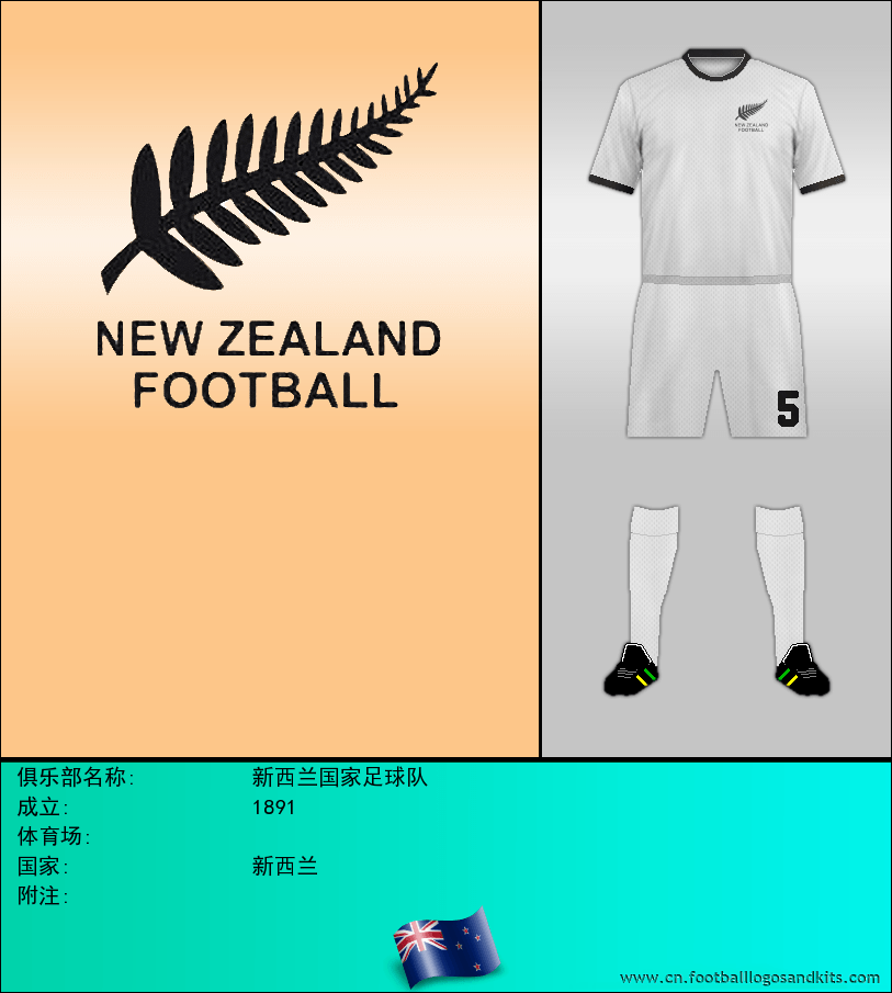 标志新西兰国家足球队