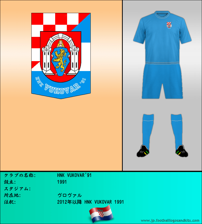 のロゴHNK VUKOVAR'91