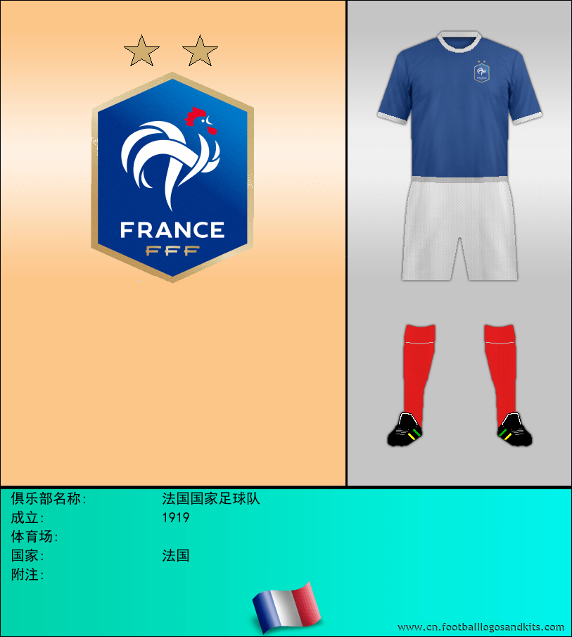 标志法国国家足球队