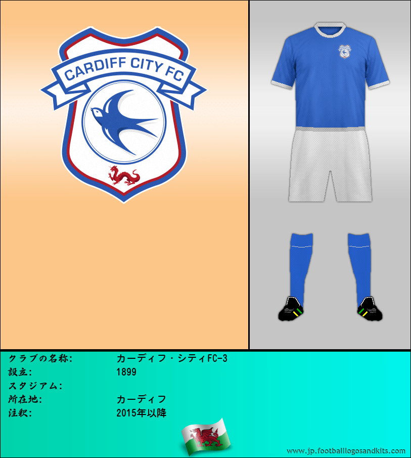 のロゴカーディフ・シティFC-3