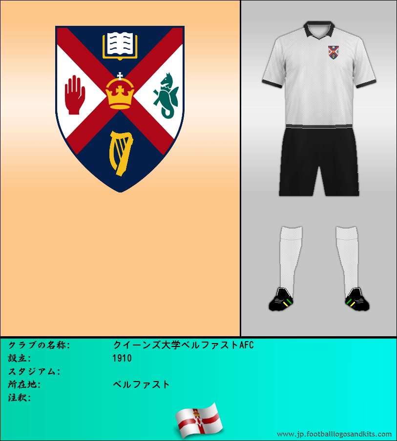 のロゴクイーンズ大学ベルファストAFC