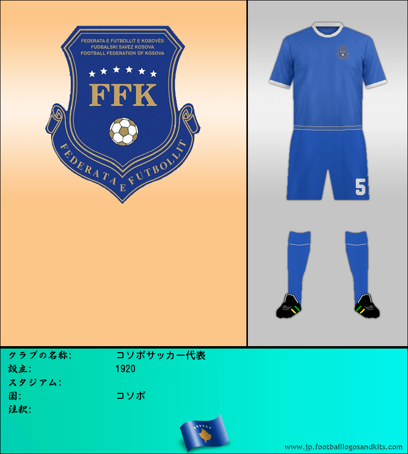 のロゴコソボサッカー代表