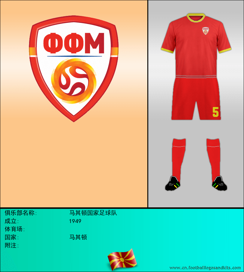 标志马其顿国家足球队