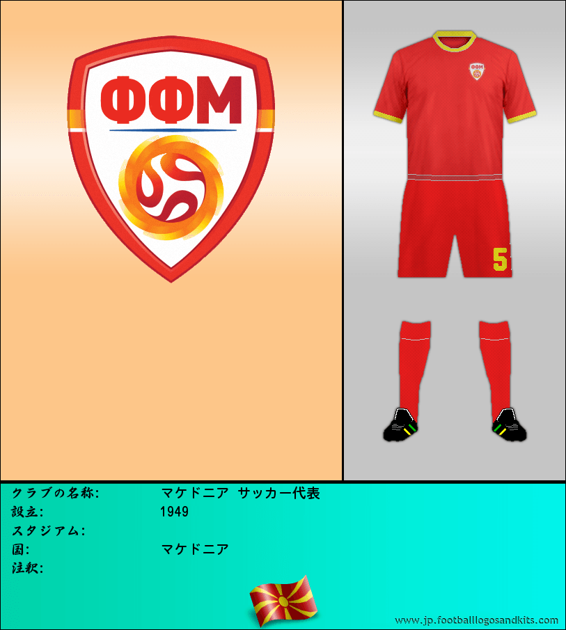 のロゴマケドニア サッカー代表