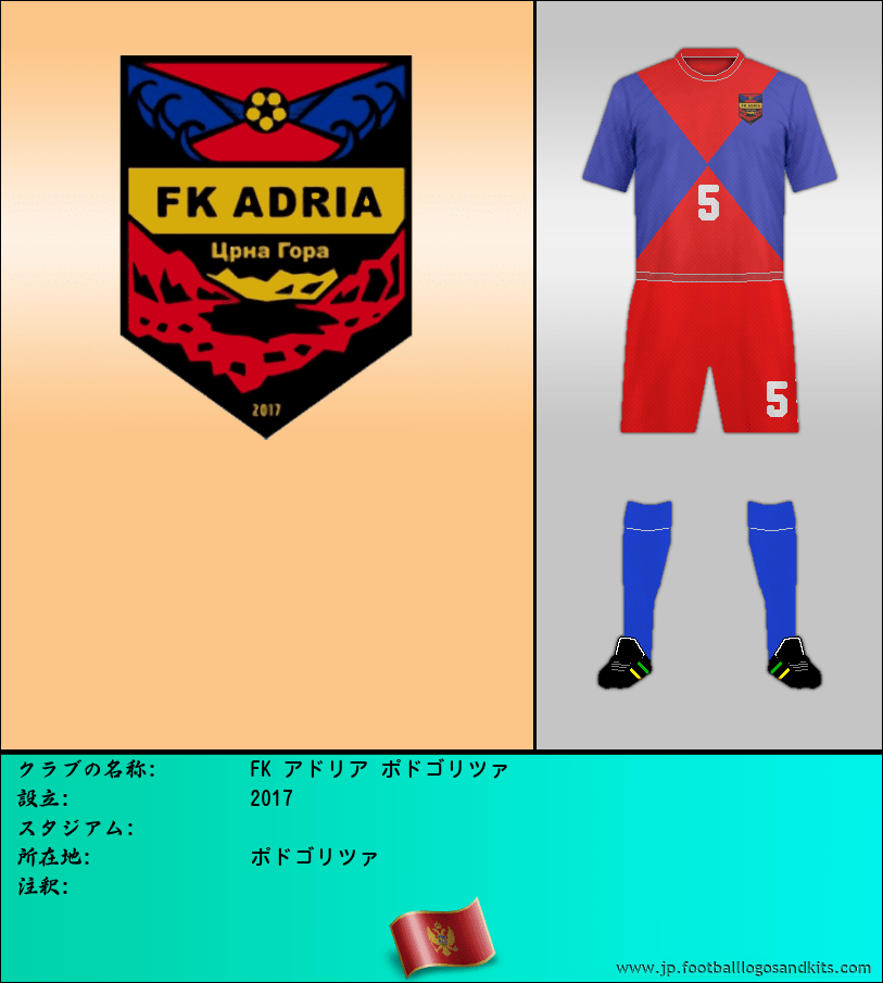 のロゴFK アドリア ポドゴリツァ