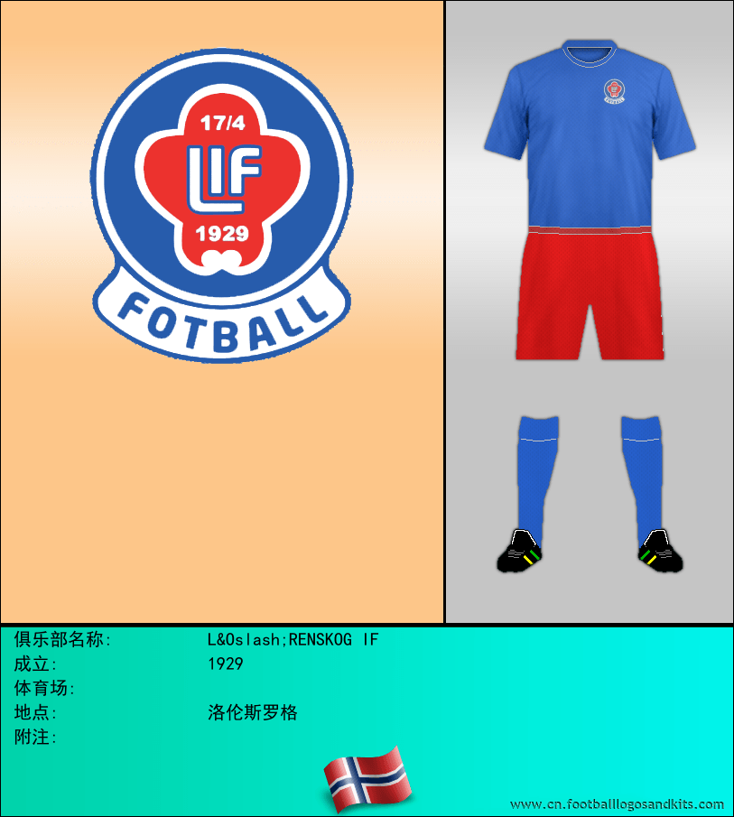 标志L&Oslash;RENSKOG IF