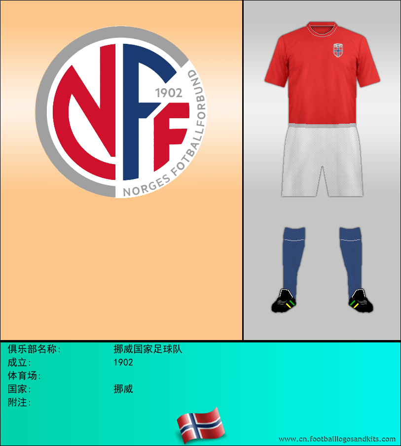 标志挪威国家足球队