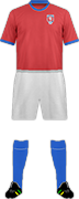 Kit ÉQUIPE D'RÉPUBLIQUE TCHÈQUE DE FOOTBALL